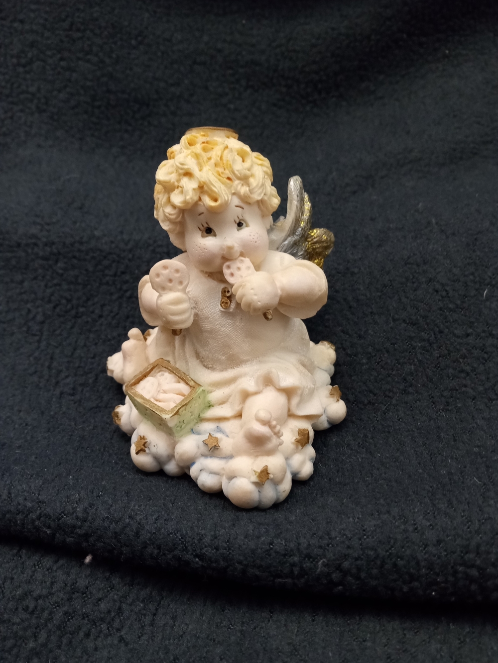 HEAVEN'S BUNDLES "JOHN" Cherub Angel Figurine Vintage Collectible